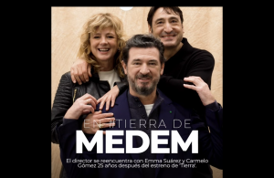 Medem con los dos protagonistas de "Tierra"